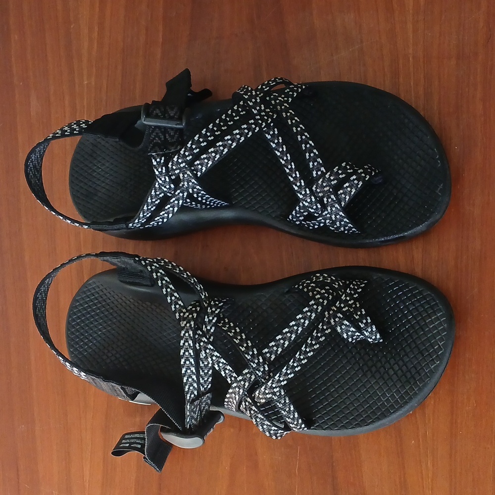 Chaco Black and White Women's Sandals